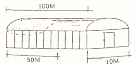 예시)피해면적 =50m×10m=500㎡ 