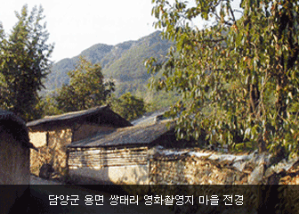 담양군 용면 쌍태리 영화촬영지 마을 전경