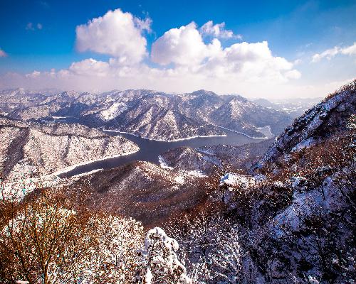 추월산 설경 대표사진