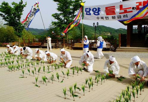 담양 황금리(黃金里) 들노래